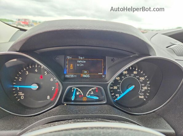 1FMCU0F72KUB56411 2019 FORD ESCAPE Gray Instrument cluster view