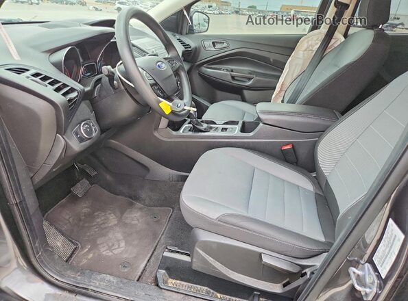 1FMCU0F72KUB56411 2019 FORD ESCAPE Gray Front interior view