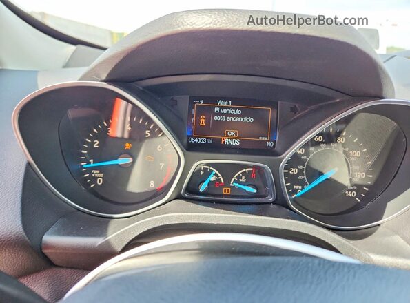 1FMCU0F72KUB99629 2019 FORD ESCAPE Orange ხელსაწყოთა პანელის ხედი