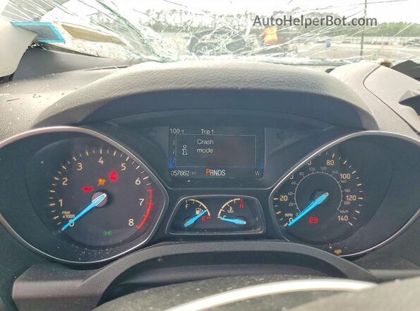 1FMCU0F73HUB93962 2017 FORD ESCAPE Charcoal ხელსაწყოთა პანელის ხედი