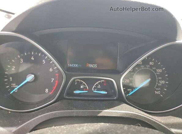 1FMCU0F73JUD38018 2018 FORD ESCAPE White Vista del cuadro de instrumentos
