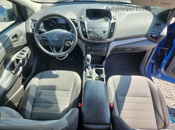 1FMCU0F73KUA31451 2019 FORD ESCAPE Blue Dashboard view