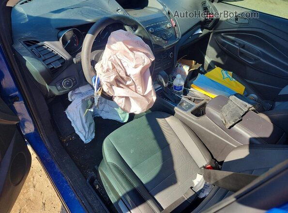 1FMCU0F73KUC55173 2019 FORD ESCAPE Blue Widok deski rozdzielczej