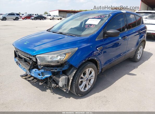 1FMCU0F74JUC05851 2018 FORD ESCAPE Blue წინა მარცხენა ხედი სამი მეოთხედიდან