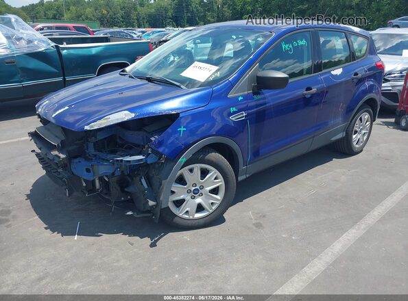 1FMCU0F75GUC19203 2016 FORD ESCAPE Blue წინა მარცხენა ხედი სამი მეოთხედიდან