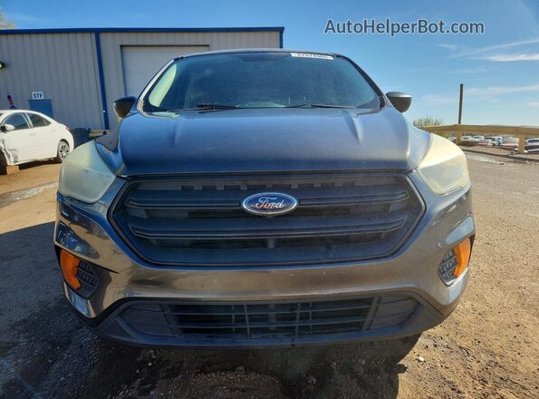 1FMCU0F75HUD11350 2017 FORD ESCAPE Gray Front view