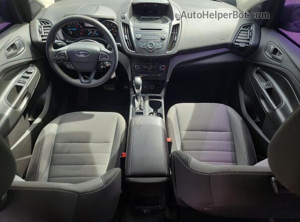 1FMCU0F75HUD11350 2017 FORD ESCAPE Gray Dashboard view
