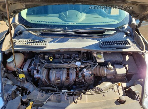 1FMCU0F75HUD11350 2017 FORD ESCAPE Gray Engine compartment view