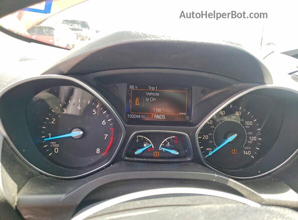 1FMCU0F75KUB26125 2019 FORD ESCAPE Orange Instrument cluster view