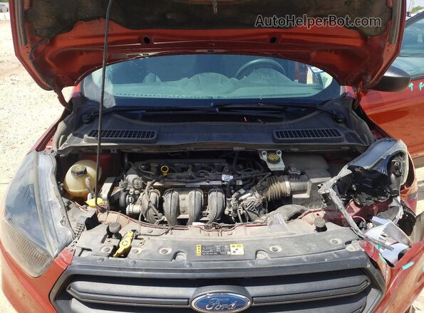 1FMCU0F75KUB26125 2019 FORD ESCAPE Orange Engine compartment view