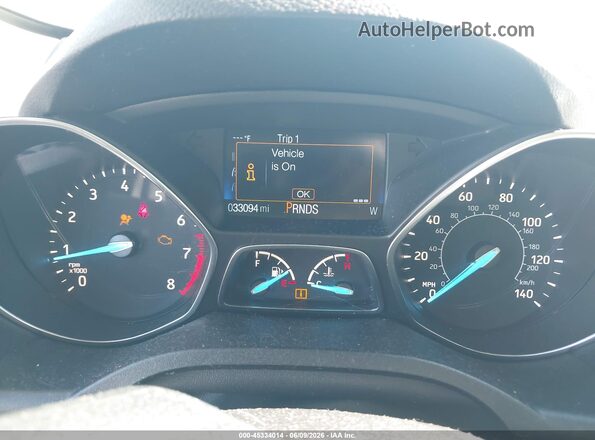1FMCU0F75KUB94702 2019 FORD ESCAPE White Widok tylnych siedzeń