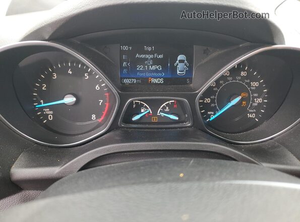 1FMCU0F75KUC27701 2019 FORD ESCAPE Charcoal ხელსაწყოთა პანელის ხედი
