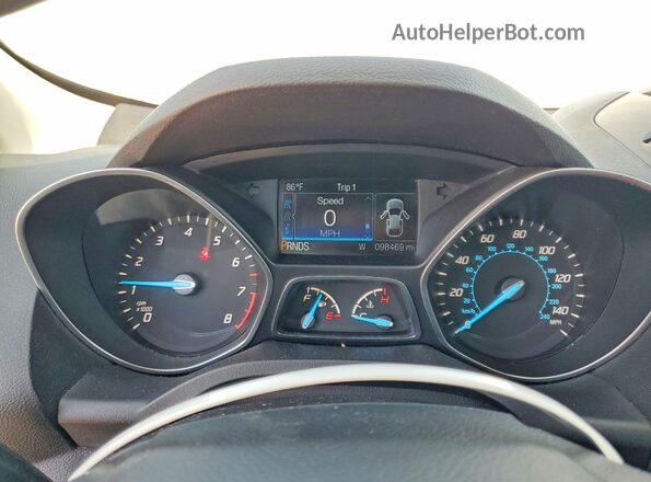 1FMCU0F76GUB23659 2016 FORD ESCAPE Silver Սարքավորումների վահանակի տեսք