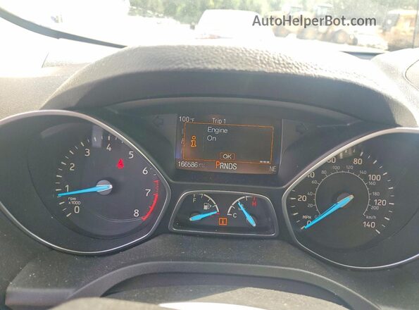 1FMCU0F76HUD34524 2017 FORD ESCAPE White Instrument cluster view
