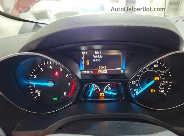 1FMCU0F76JUB07131 2018 FORD ESCAPE Коричневый Вид щитка приборов