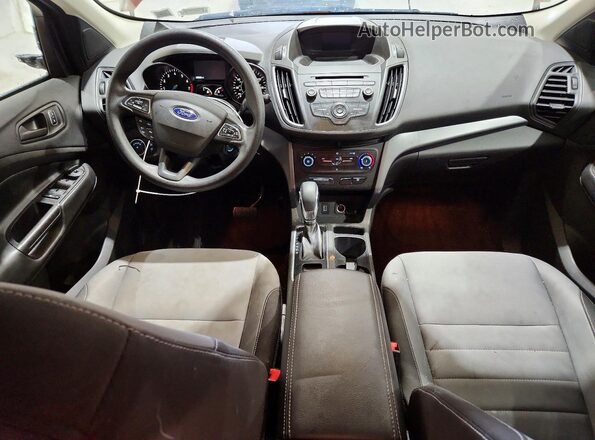 1FMCU0F76JUB07131 2018 FORD ESCAPE Коричневый Вид панели приборов