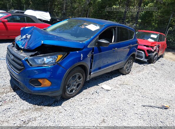 1FMCU0F76KUB48411 2019 FORD ESCAPE Синий Передняя левая четверть