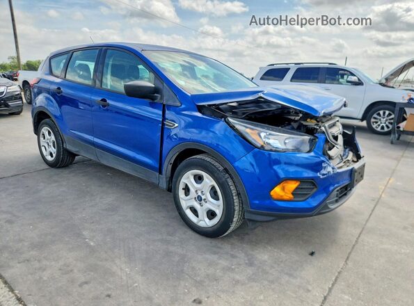 1FMCU0F76KUC25861 2019 FORD ESCAPE Синий Передняя правая четверть