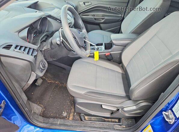 1FMCU0F76KUC25861 2019 FORD ESCAPE Синий Вид салона спереди
