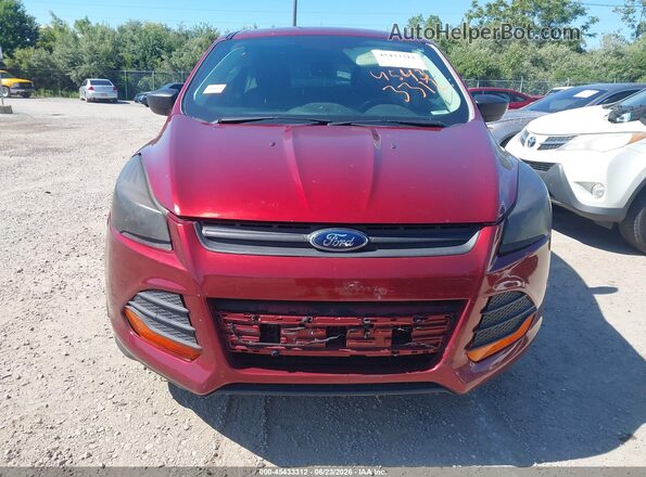 1FMCU0F77GUB34069 2016 FORD ESCAPE Red Instrument cluster view