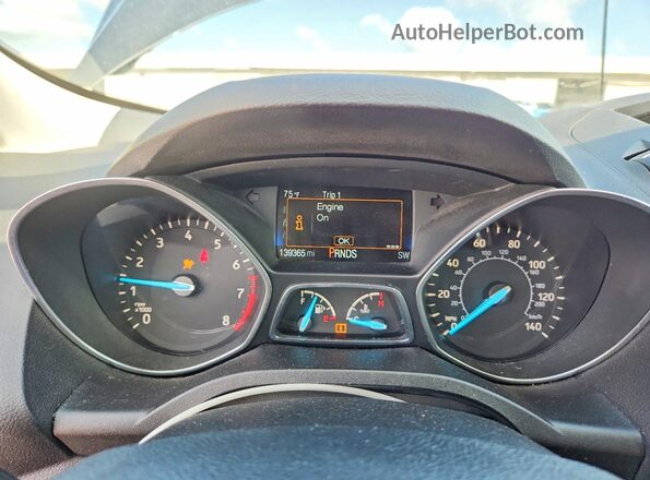 1FMCU0F77HUE29299 2017 FORD ESCAPE Серый Вид щитка приборов