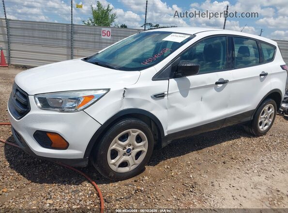 1FMCU0F77HUE38259 2017 FORD ESCAPE White Vista tres cuartos delantera izquierda