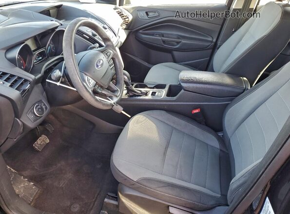 1FMCU0F77KUB19113 2019 FORD ESCAPE Black წინა სალონის ხედი