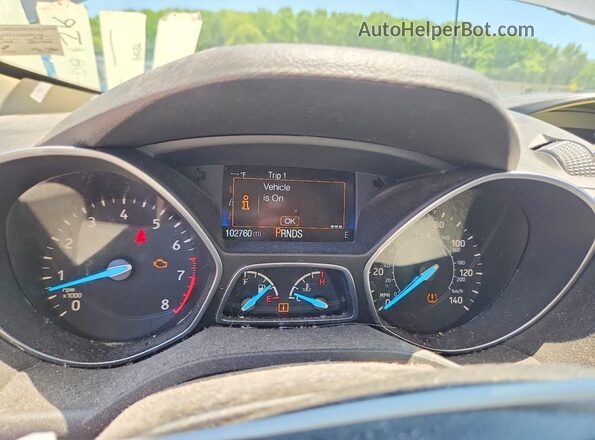 1FMCU0F77KUB84768 2019 FORD ESCAPE Charcoal ხელსაწყოთა პანელის ხედი