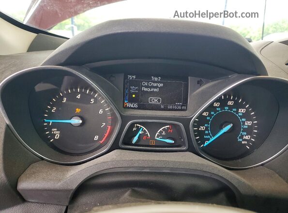 1FMCU0F78GUA37446 2016 FORD ESCAPE Оранжевый Вид щитка приборов