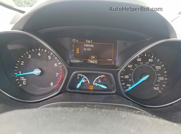 1FMCU0F78JUC48041 2018 FORD ESCAPE Blue Instrument cluster view