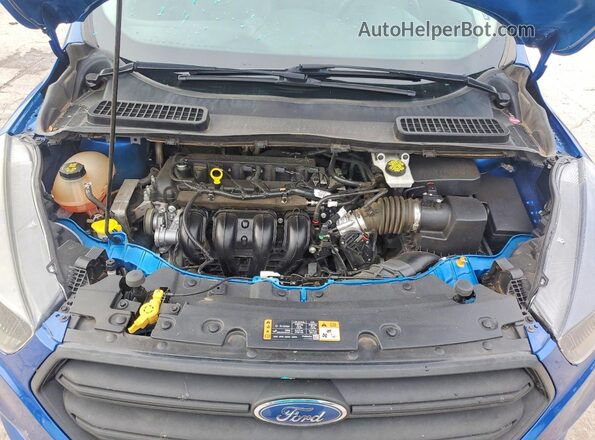 1FMCU0F78JUC48041 2018 FORD ESCAPE Blue Engine compartment view