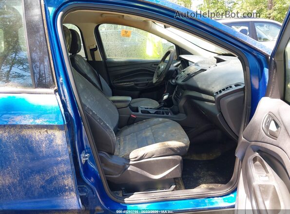 1FMCU0F78KUA12930 2019 FORD ESCAPE Синий Вид салона спереди