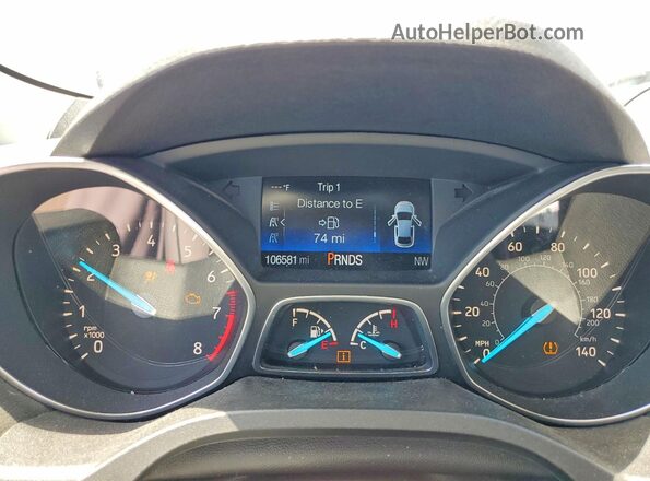 1FMCU0F78KUB63105 2019 FORD ESCAPE Gray 