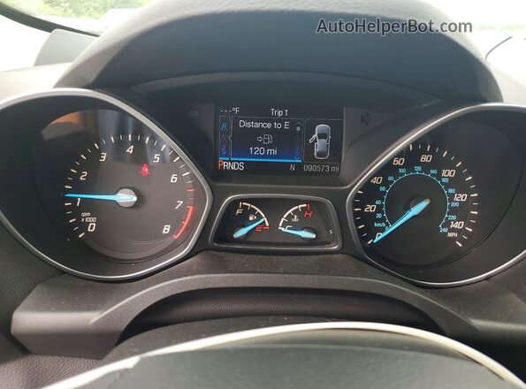 1FMCU0F79GUC88220 2016 FORD ESCAPE White Widok zestawu wskaźników