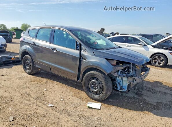 1FMCU0F79JUC28364 2018 FORD ESCAPE Gray Przód prawy