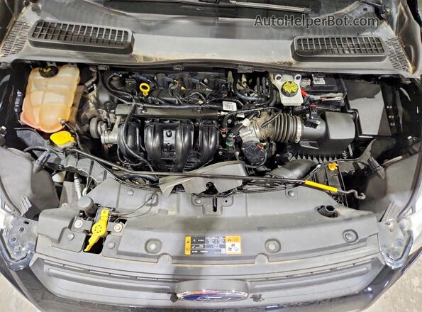 1FMCU0F7XGUB12616 2016 FORD ESCAPE Black Engine compartment view