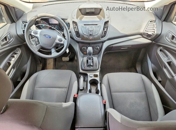1FMCU0F7XGUB20666 2016 FORD ESCAPE Black Widok zestawu wskaźników