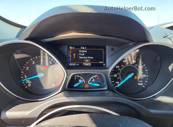 1FMCU0F7XHUE74611 2017 FORD ESCAPE White Սարքավորումների վահանակի տեսք