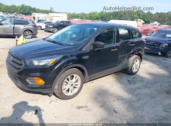 1FMCU0F7XJUB95603 2018 FORD ESCAPE Black Առջևի ձախ երեք քառորդ տեսարան