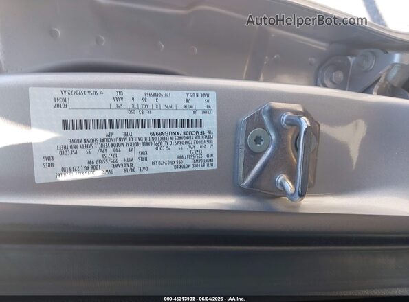 1FMCU0F7XKUB88989 2019 FORD ESCAPE Silver Вид підкапотного простору