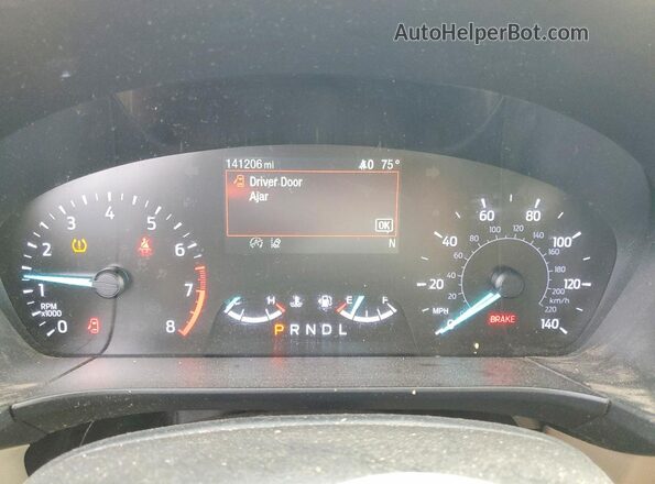 1FMCU0G61LUC39609 2020 FORD ESCAPE White Instrument cluster view