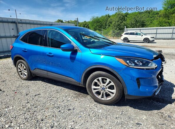 1FMCU0G63MUA46685 2021 FORD ESCAPE Синий Передняя правая четверть