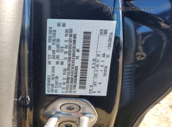 1FMCU0G63MUB33826 2021 FORD ESCAPE Black VIN sticker view
