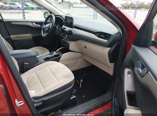 1FMCU0G65LUB47029 2020 FORD ESCAPE Red Вид салону спереду