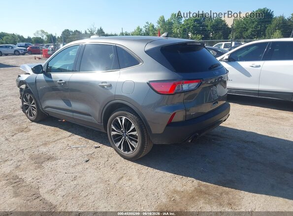 1FMCU0G67NUB01592 2022 FORD ESCAPE Gray Rear left