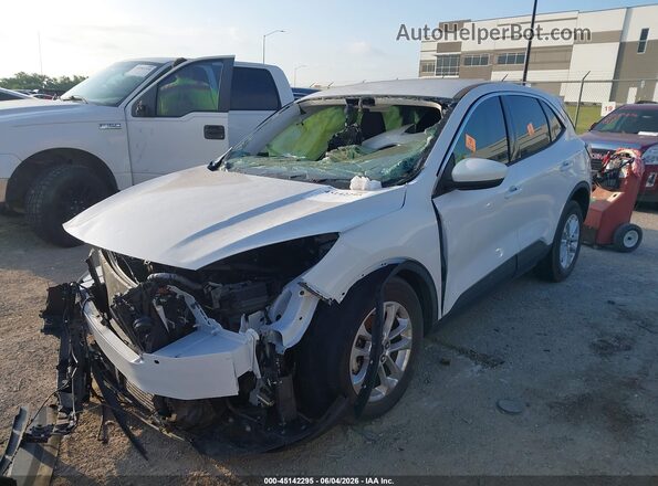 1FMCU0G68MUA07185 2021 FORD ESCAPE White Առջևի ձախ երեք քառորդ տեսարան