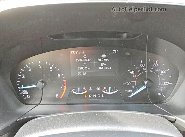 1FMCU0G6XLUB83945 2020 FORD ESCAPE Синий Вид щитка приборов