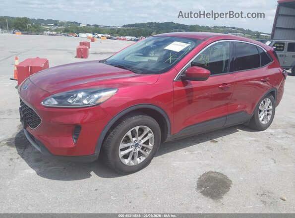 1FMCU0G6XMUB09894 2021 FORD ESCAPE Red Առջևի ձախ երեք քառորդ տեսարան