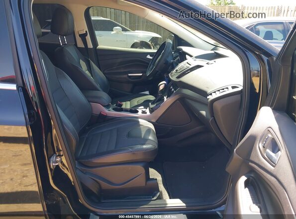 1FMCU0G7XGUA92348 2016 FORD ESCAPE Black Widok wnętrza z przodu