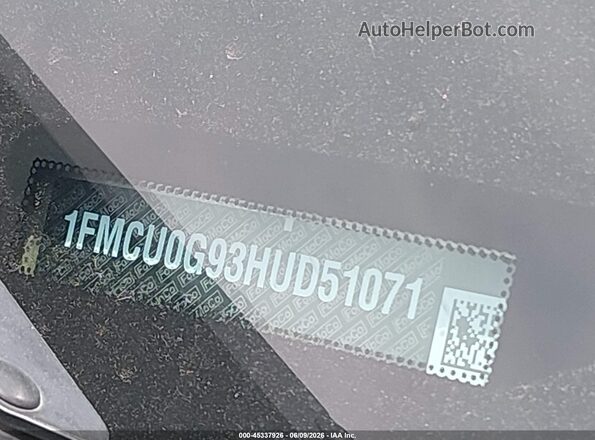 1FMCU0G93HUD51071 2017 FORD ESCAPE Champagne Engine compartment view